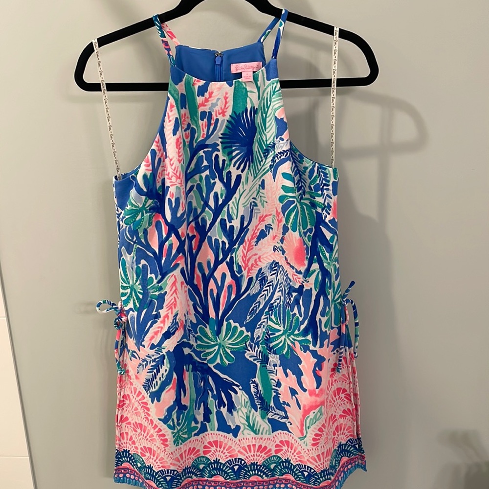 New Without Tags Tags Lilly Pulitzer Pearl Skort Romper in Jet Stream size 2